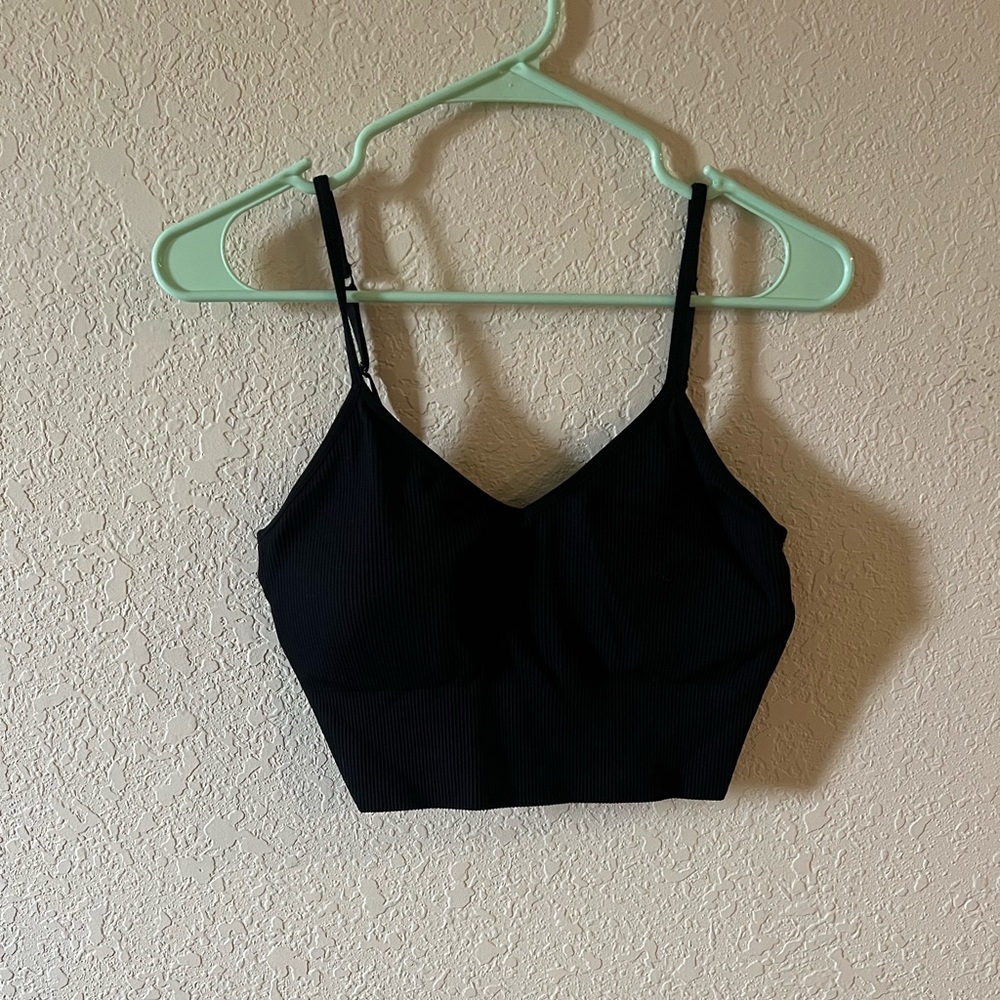 By Zella Black Crop Top